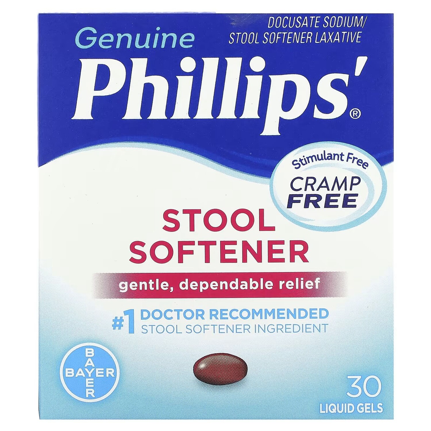 

Смягчитель стула, 30 жидких гелей Phillip'S