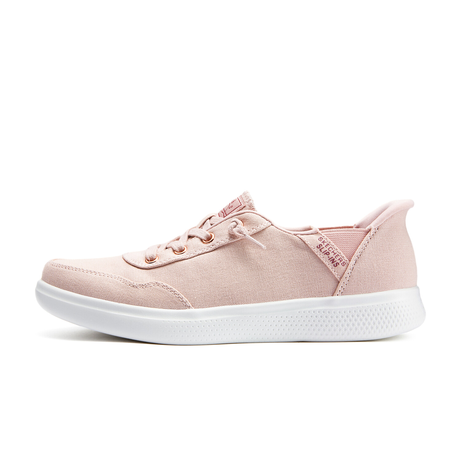 

Женские кеды с низким верхом, розовые/белые Skechers