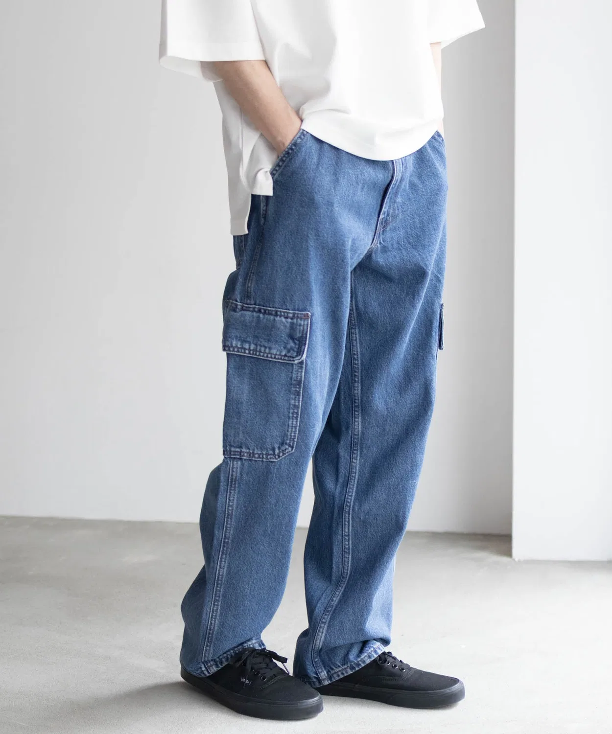 Штаны карго свободные Levi's 568 Loose Cargo, синие — фото 4
