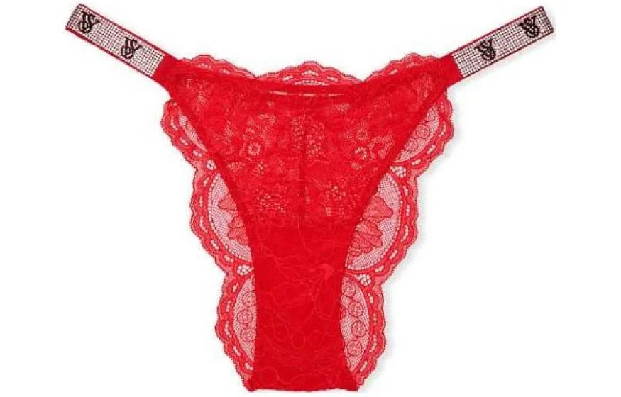 Victoria's Secret Женские стринги, 1 шт, красные