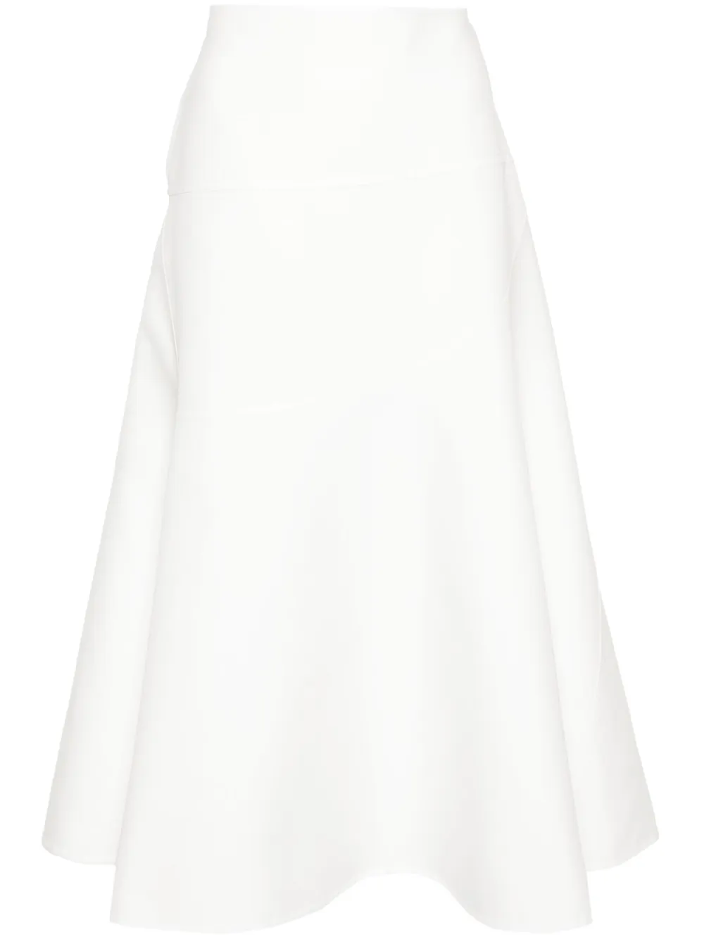

Юбка миди асимметричного кроя JIL SANDER, белый