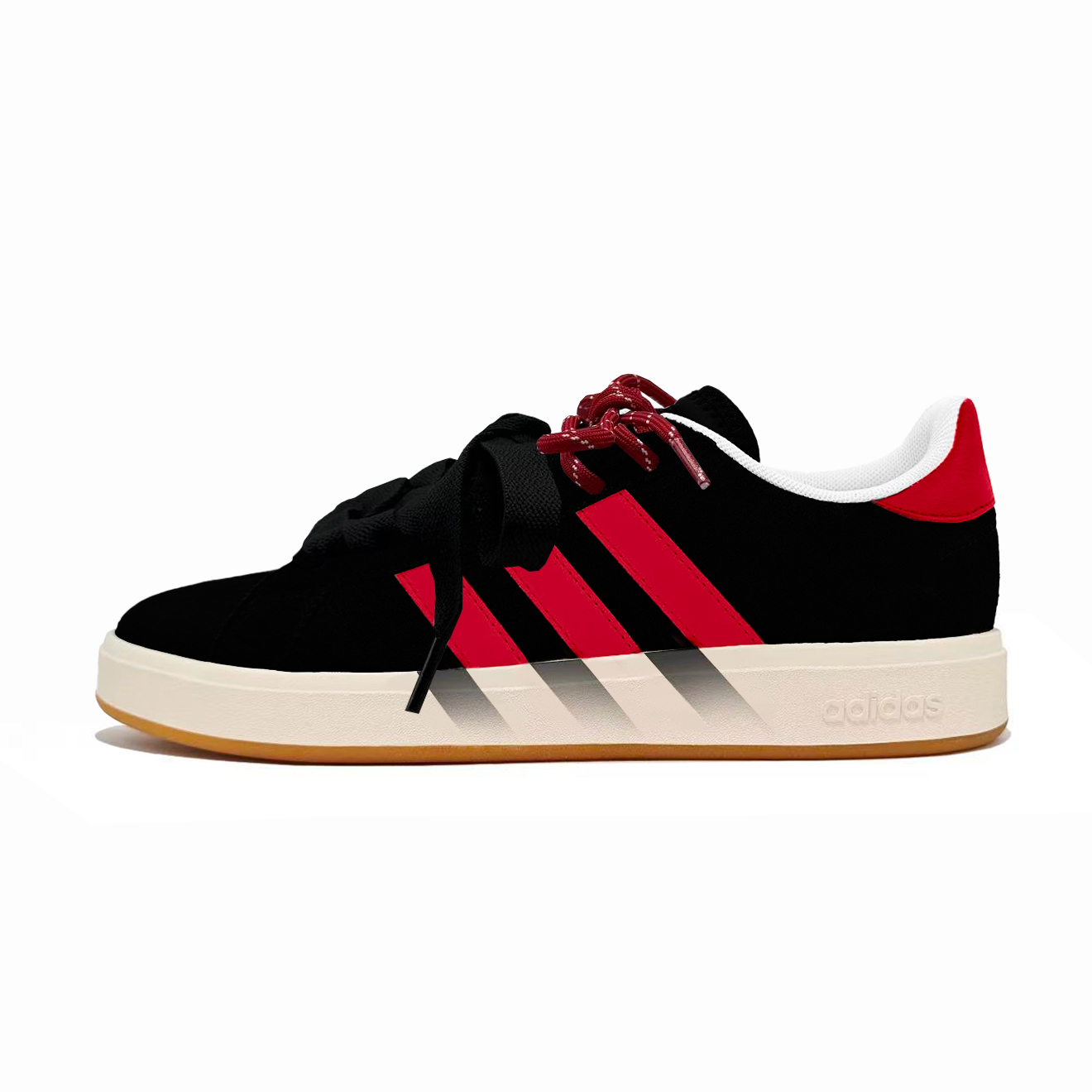 

Adidas Grand Court Base 00s Ink Red Ice Cube Abrasion Resistant Low top Skateboard Shoes Unisex черный красный