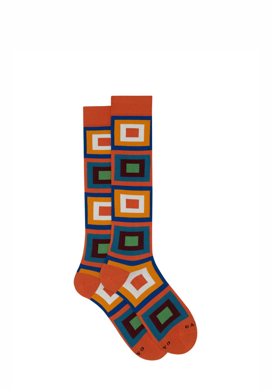 

Носки WITH CONCENTRIC SQUARE Gallo, оранжевый
