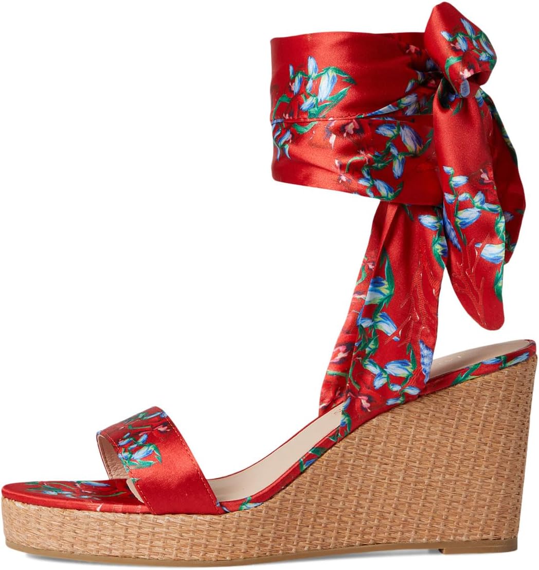 Туфли Jack Rogers Deirdre Scarf Wedge, цвет Fire Red Multi — фото 4