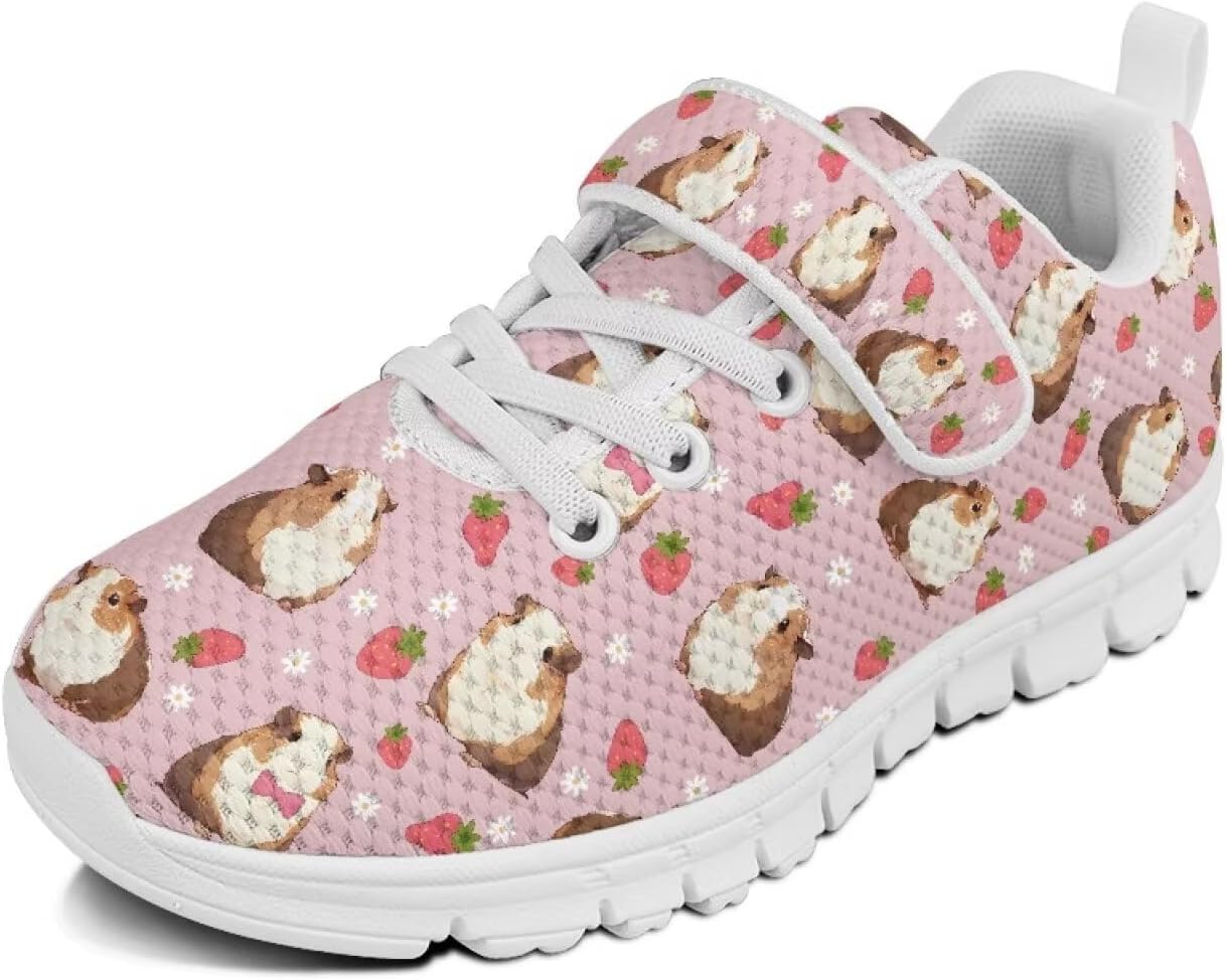 

Детские кроссовки Cugasmar для девочек и мальчиков, спортивные обувь для бега и тенниса Cugasmaru, Puinea Pig Strawberry