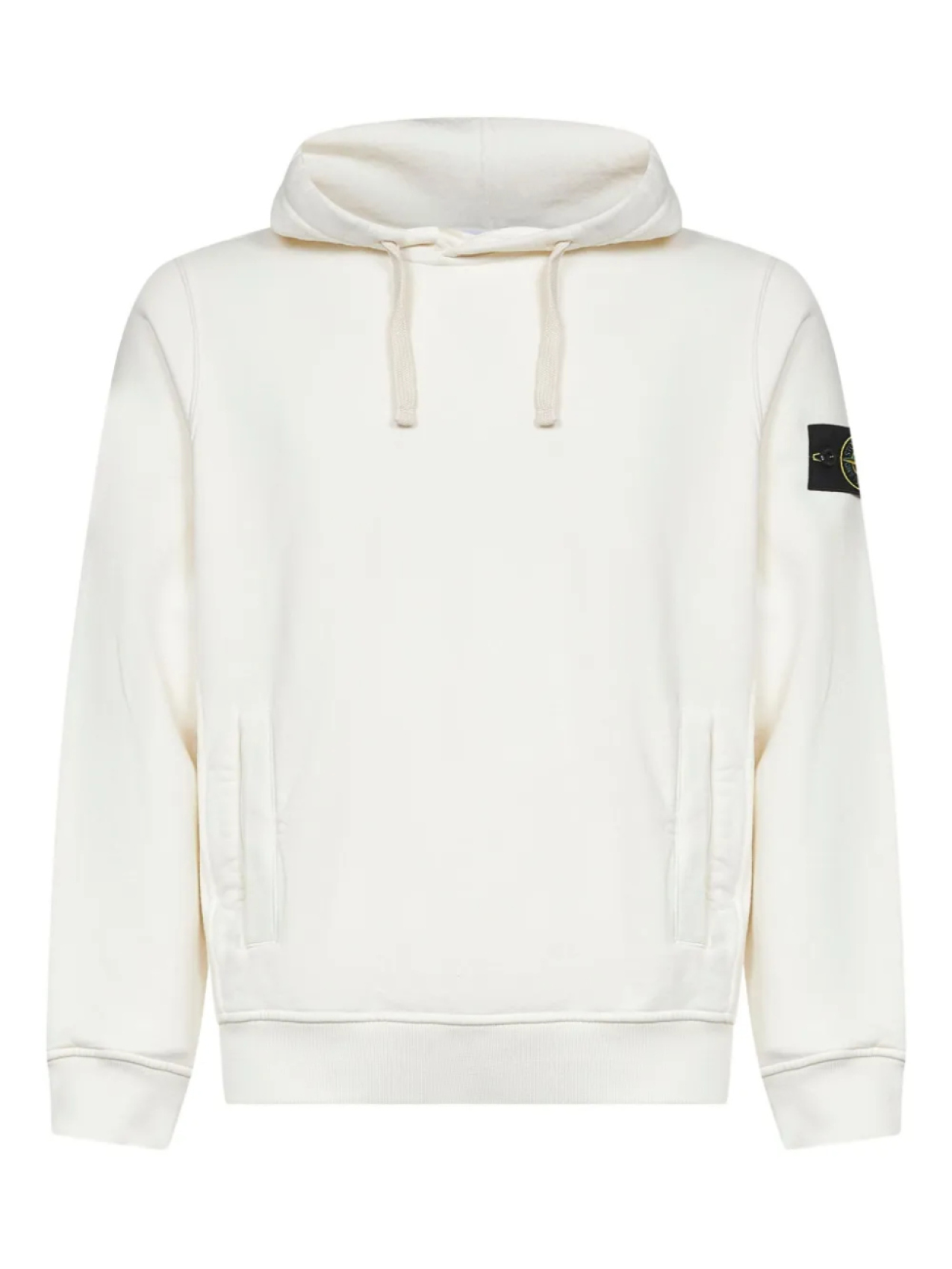 

Stone Island 6100029 Толстовка с капюшоном из начесаного хлопка, нейтральный