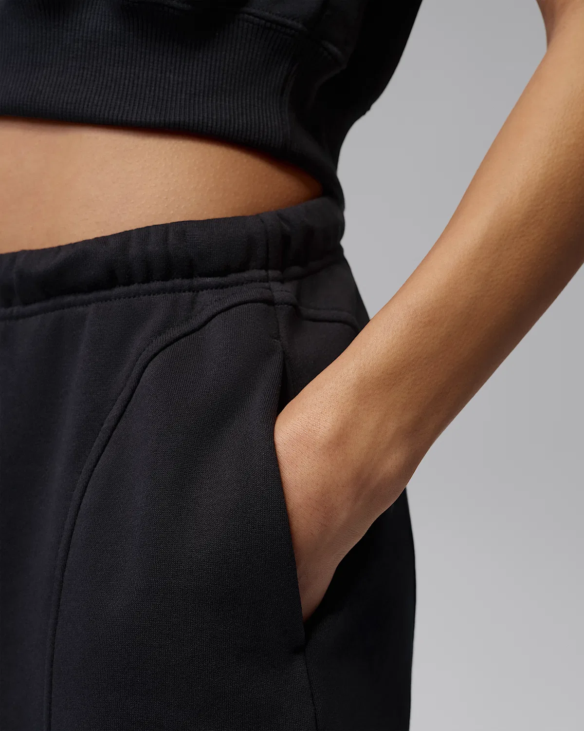 Женская юбка Jordan Brooklyn Fleece, Black/White — фото 4