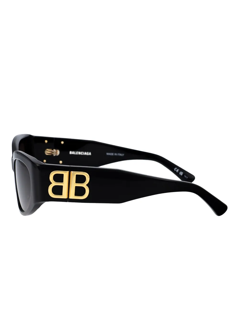 Солнцезащитные очки Bossy в круглой оправе Balenciaga Eyewear, черный — фото 3