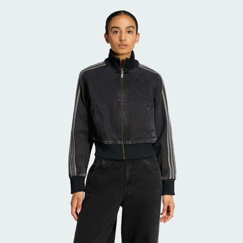 Джинсовая спортивная куртка Firebird Adidas, black