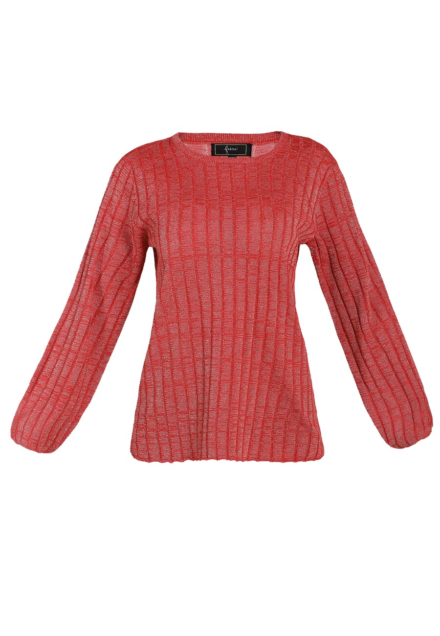 

Свитер faina, цвет mottled red