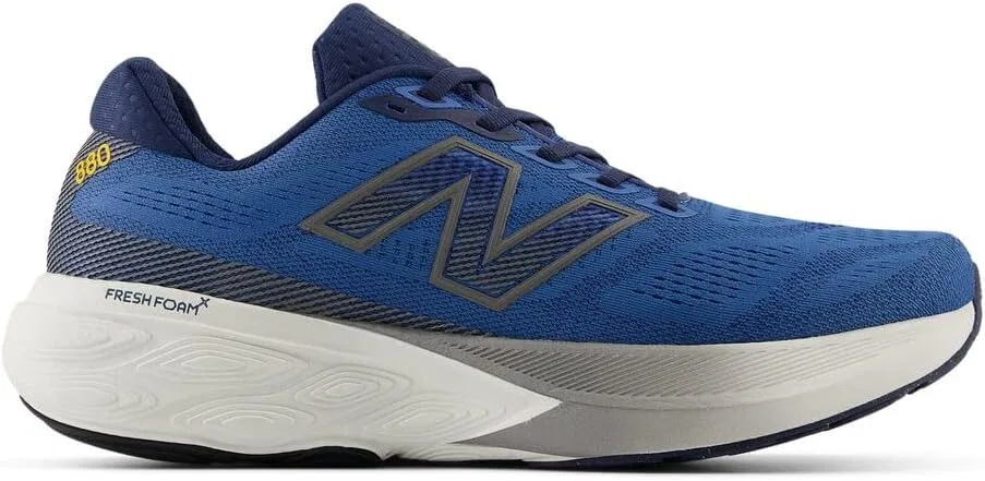 Мужские беговые кроссовки New Balance M880k15, 2-Sea Stone Nb Navy Marmalade — фото 3