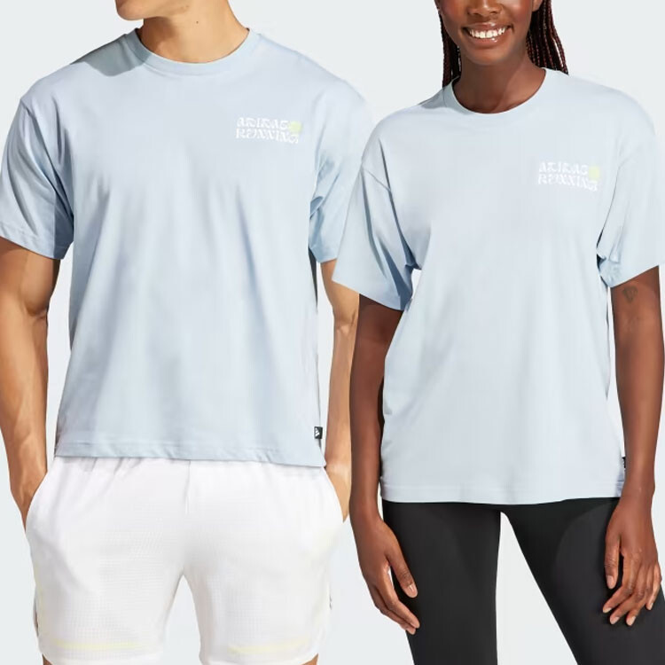 Футболка BREAK THE NORM унисекс светло-голубая Adidas, светло-голубой — фото 2