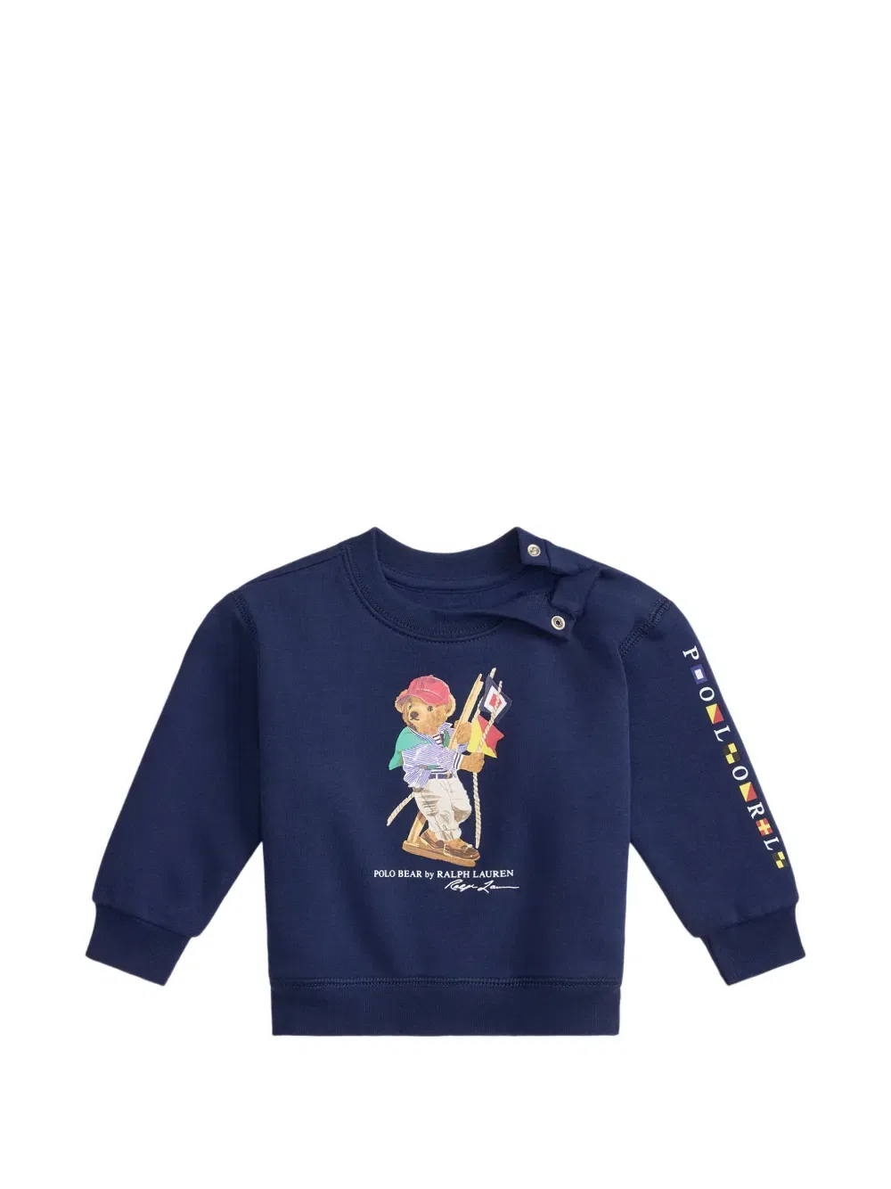 Толстовка Polo с принтом медведя Polo Ralph Lauren Kids, синий