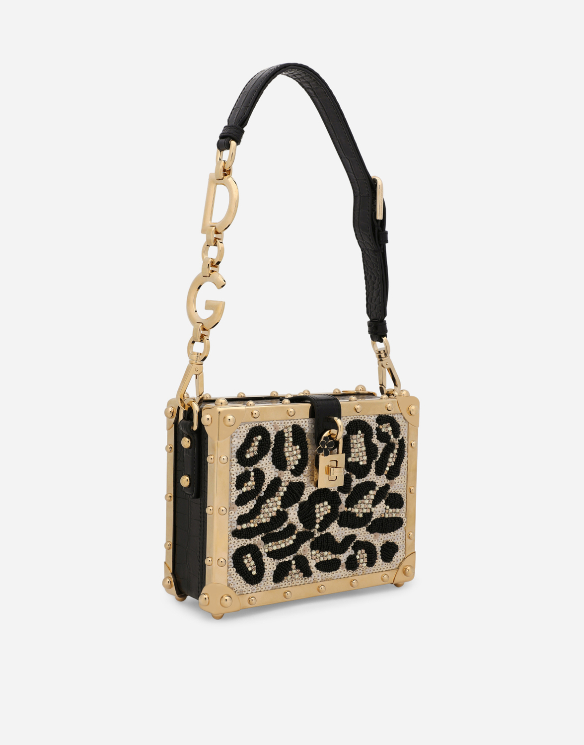 Атласная шкатулка dolce с вышивкой Dolce & Gabbana, мультиколор — фото 3
