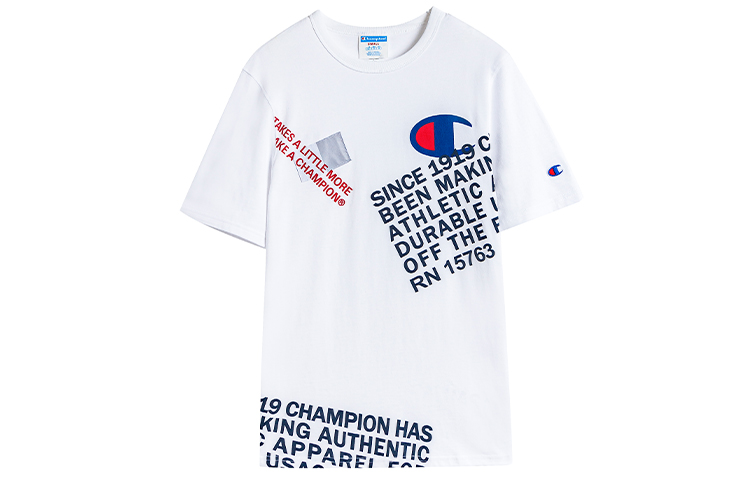 

Champion Футболка прямого кроска US Version Unisex белая