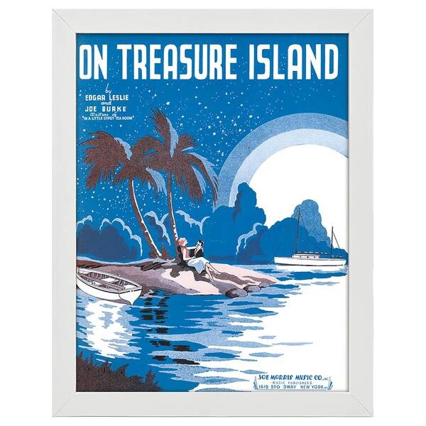 

Рамка для фотографий LegendArte Poster On Treasure Island, белый