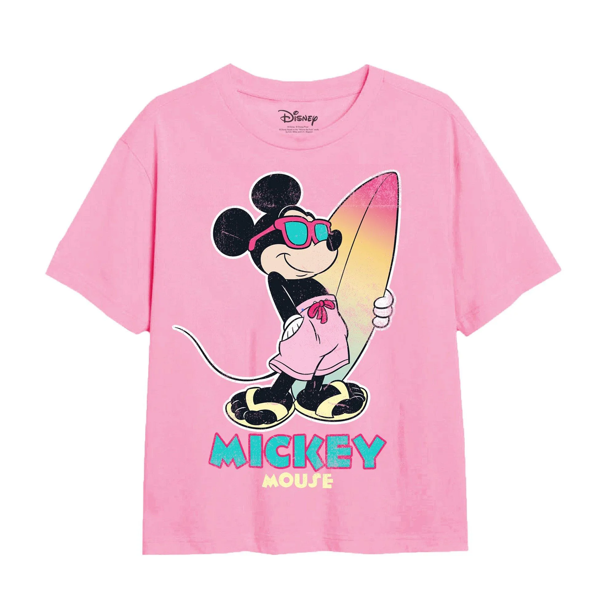 

Футболка для серфинга с градиентом Микки Мауса Disney, розовый