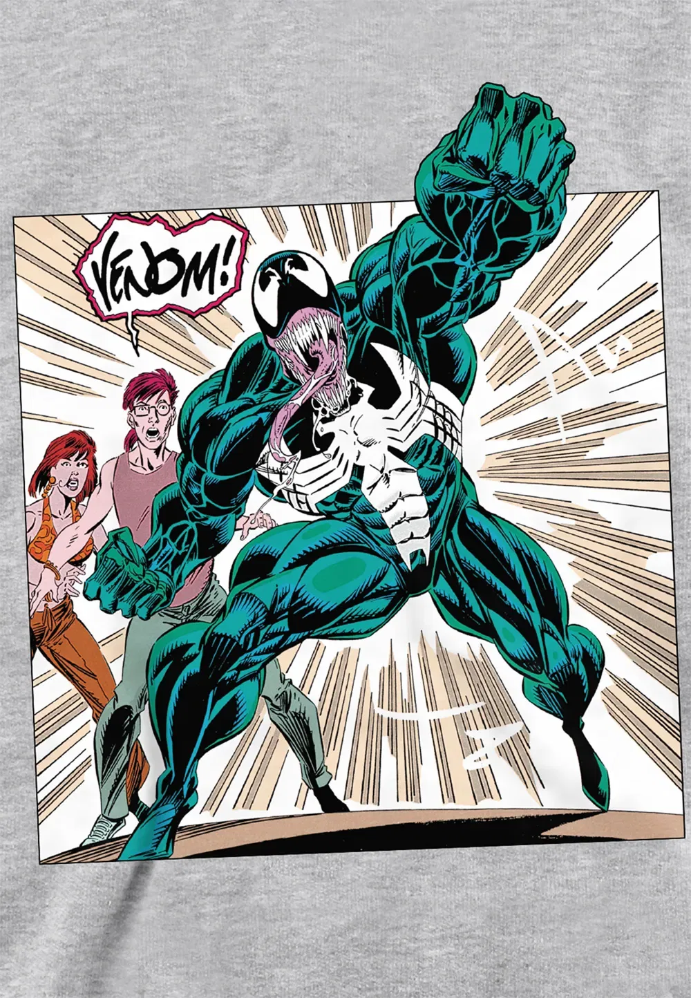 Детская худи Marvel Venom Comic, серый — фото 2