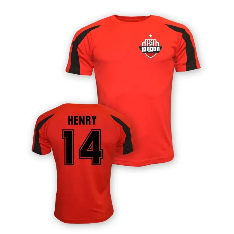 Футбольная тренировочная футболка Thierry Henry Arsenal Fc, красный — фото 2