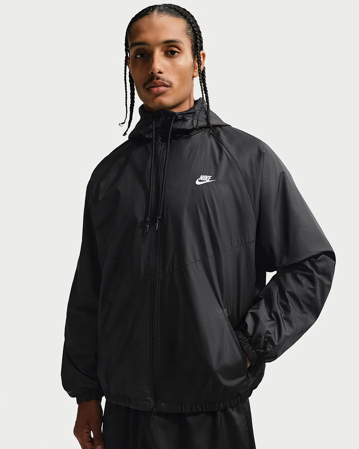 Мужская утепленная куртка Nike Windrunner, Black/White