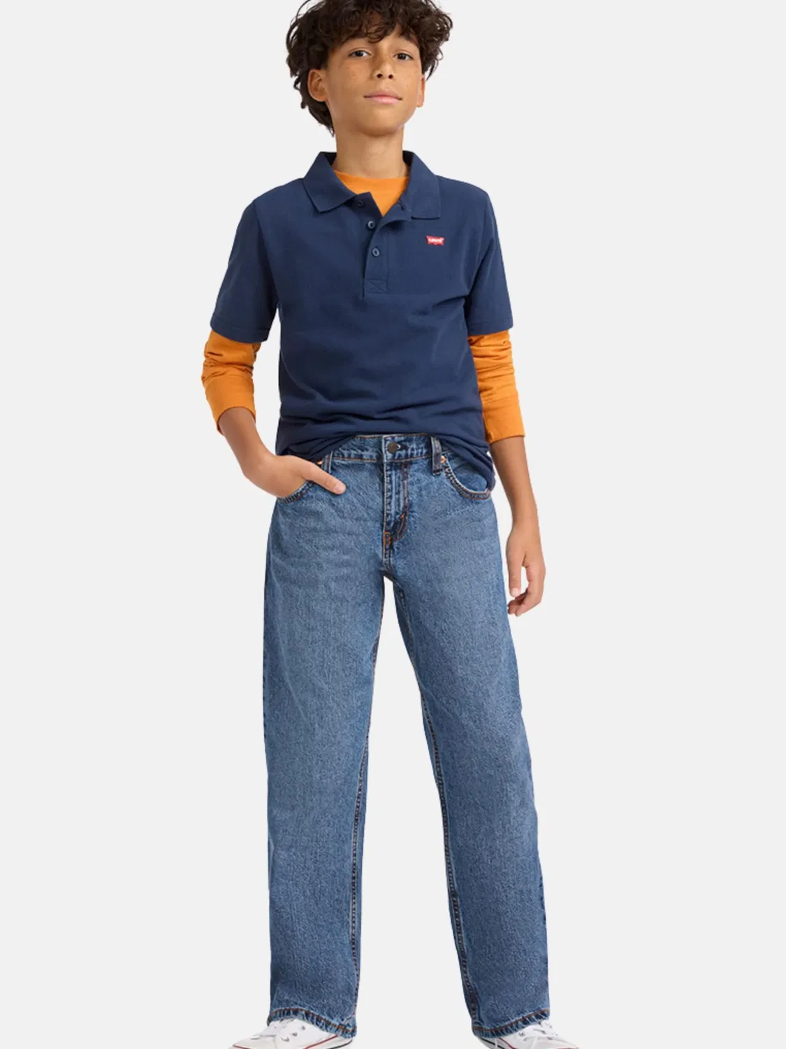 Обычные джинсы Levi'S Kids, Blue Denim — фото 3