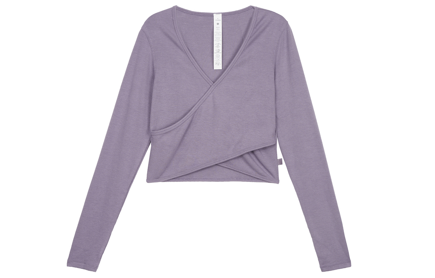 

Lululemon Футболка женская с запахом и втачными рукавами Purple Gray