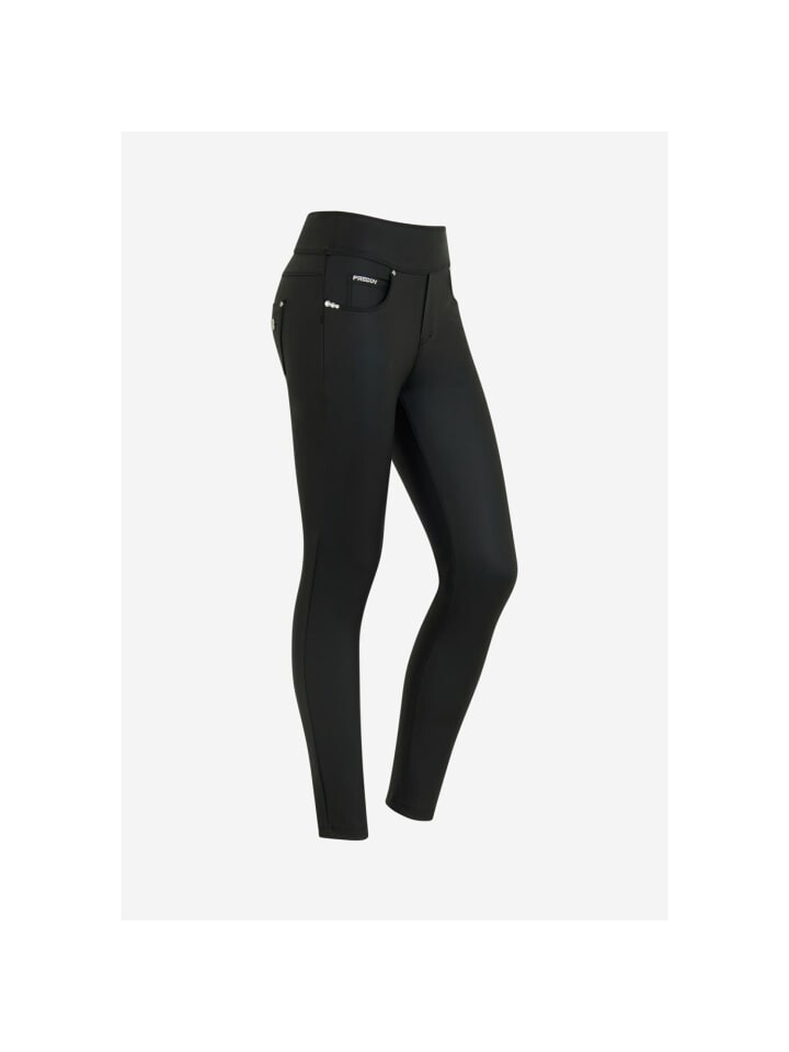 

Тканевые брюки FREDDY Comfort Kunstleder Hose, черный