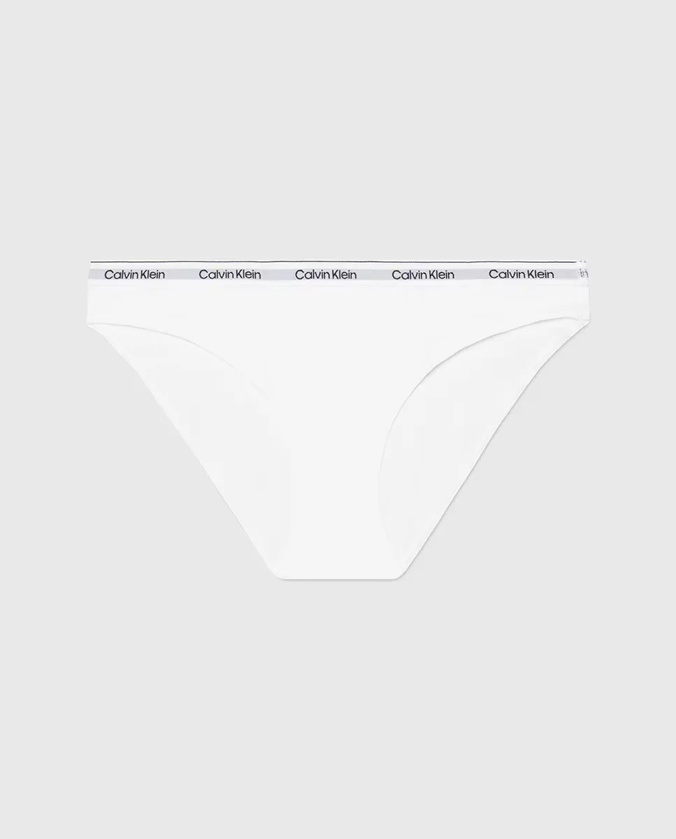 Классические трусики с современным логотипом Calvin Klein, белый — фото 4