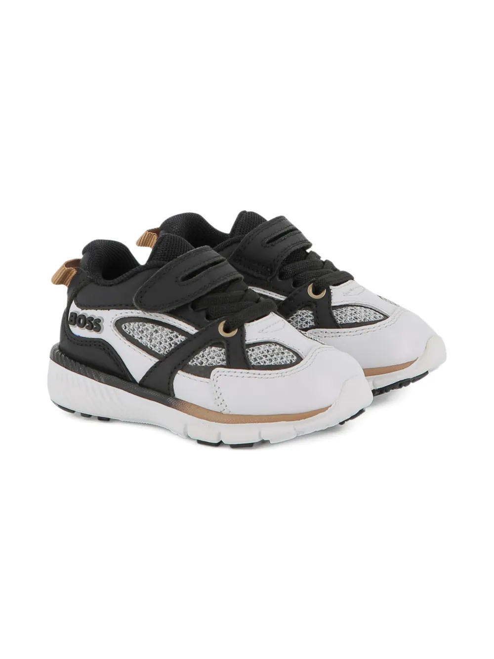 

Кроссовки с сетчатыми вставками BOSS Kidswear, белый