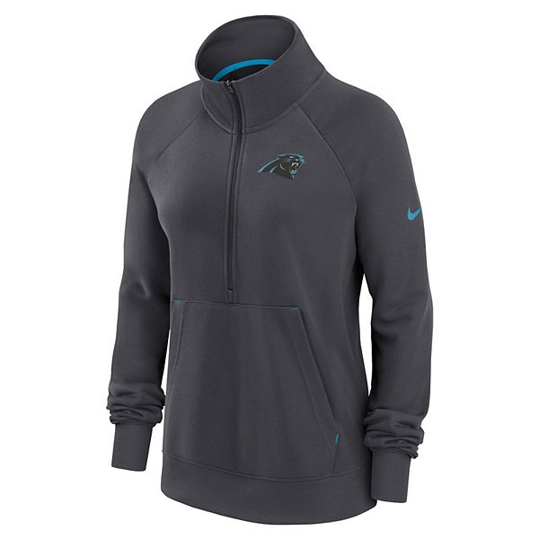 Женский свитшот Carolina Panthers Premium Raglan Performance с молнией до середины Nike — фото 3