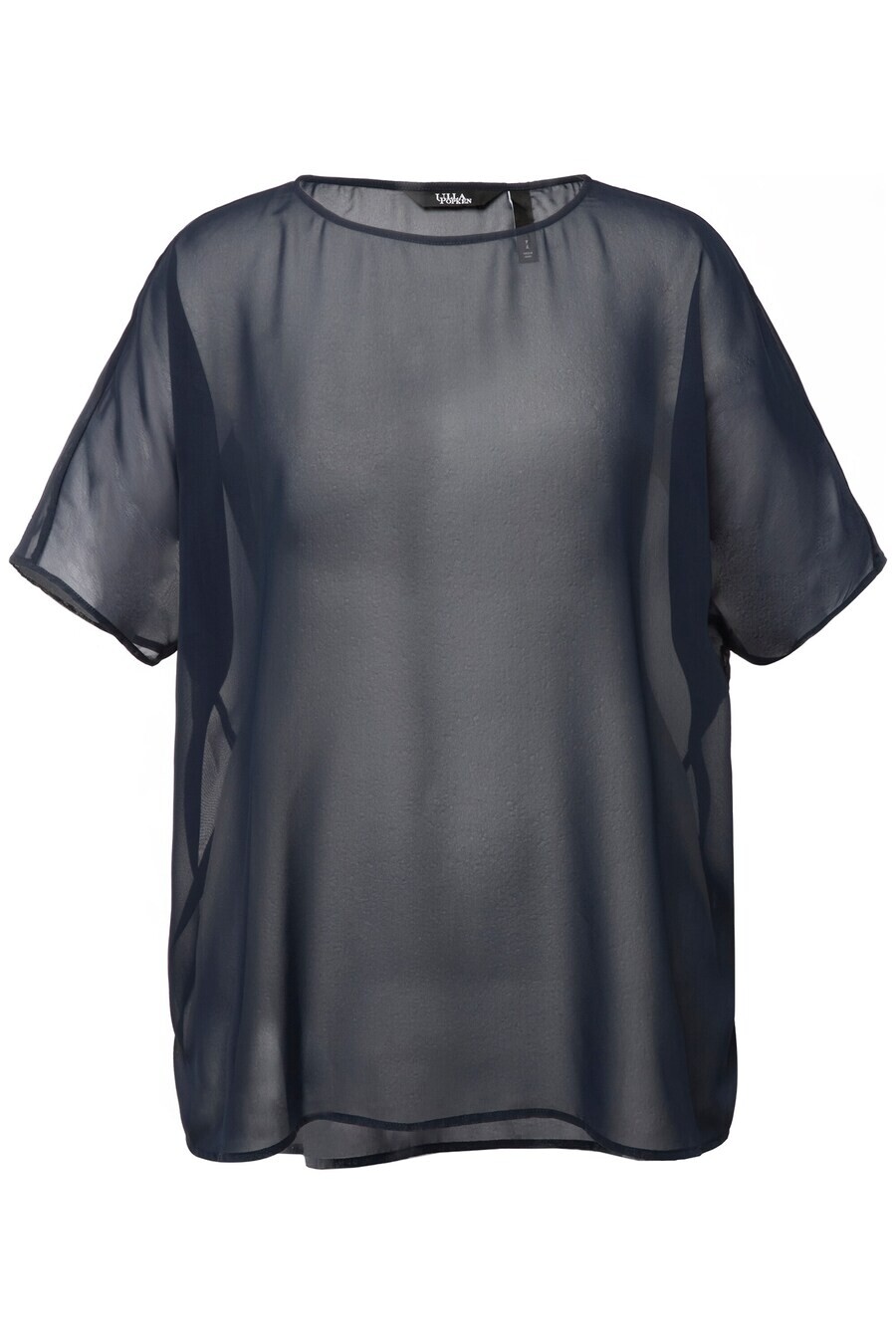 

Блузка с коротким рукавом Ulla Popken Blouse, морской синий
