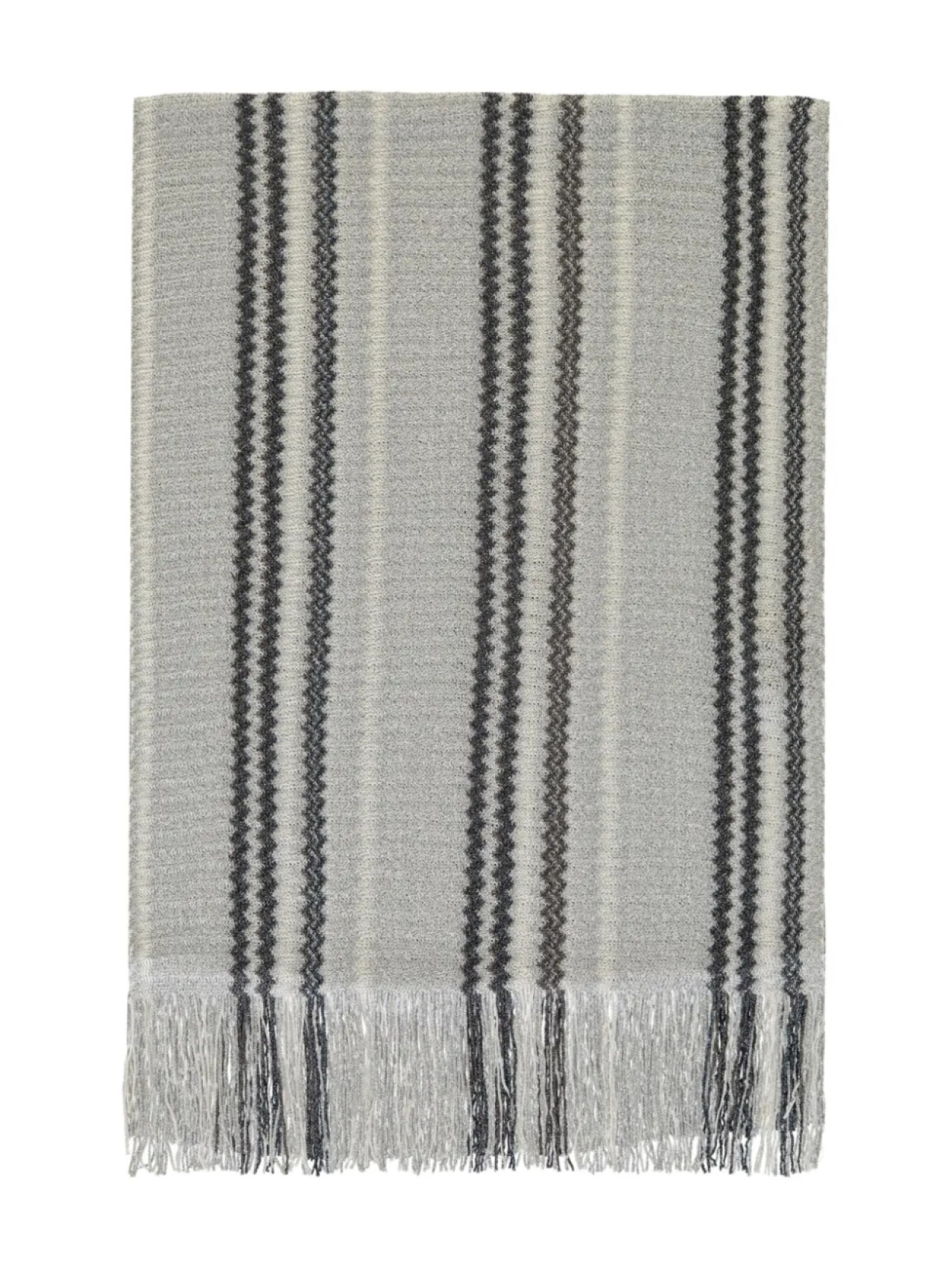 

Шарф с бахромой Missoni, серый