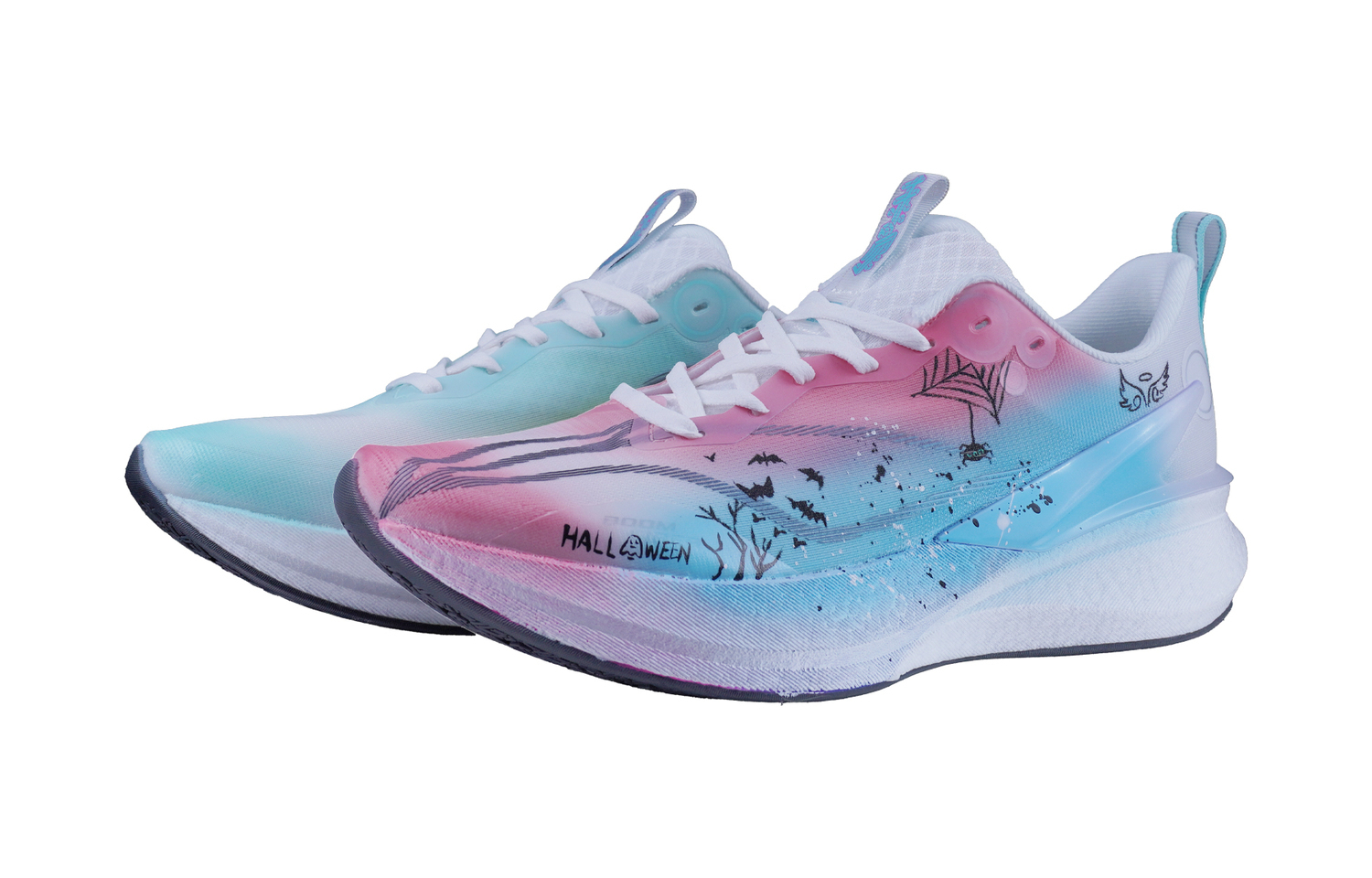 

LINING Кроссовки для бега Red Hare 8PRO с амортизацией, противоскользящие, устойчивые к истиранию, низкие, мужские, непарные Blue Pink