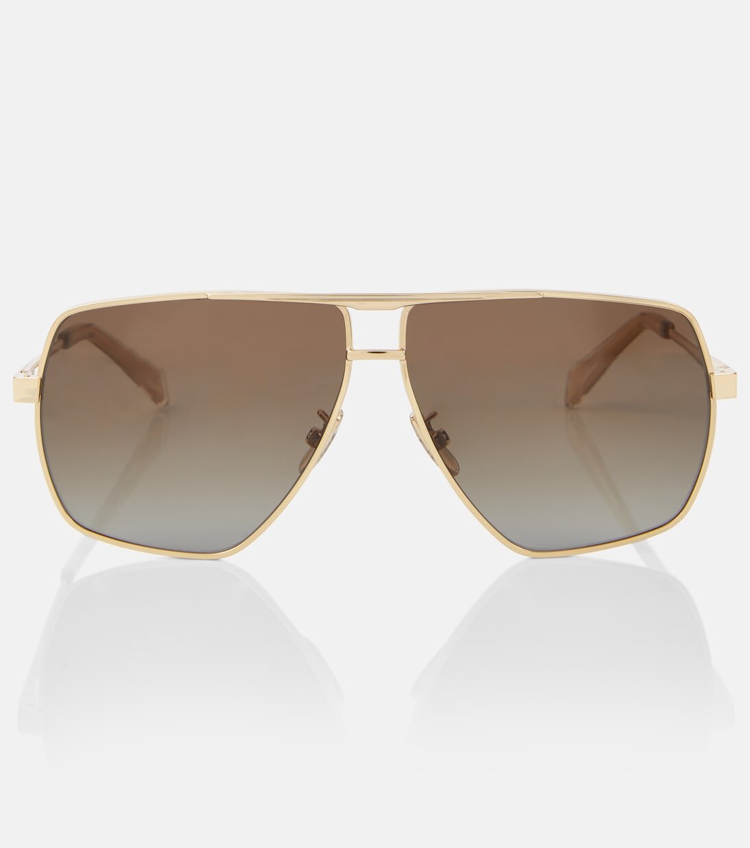 

Квадратные солнцезащитные очки Celine Eyewear, золото