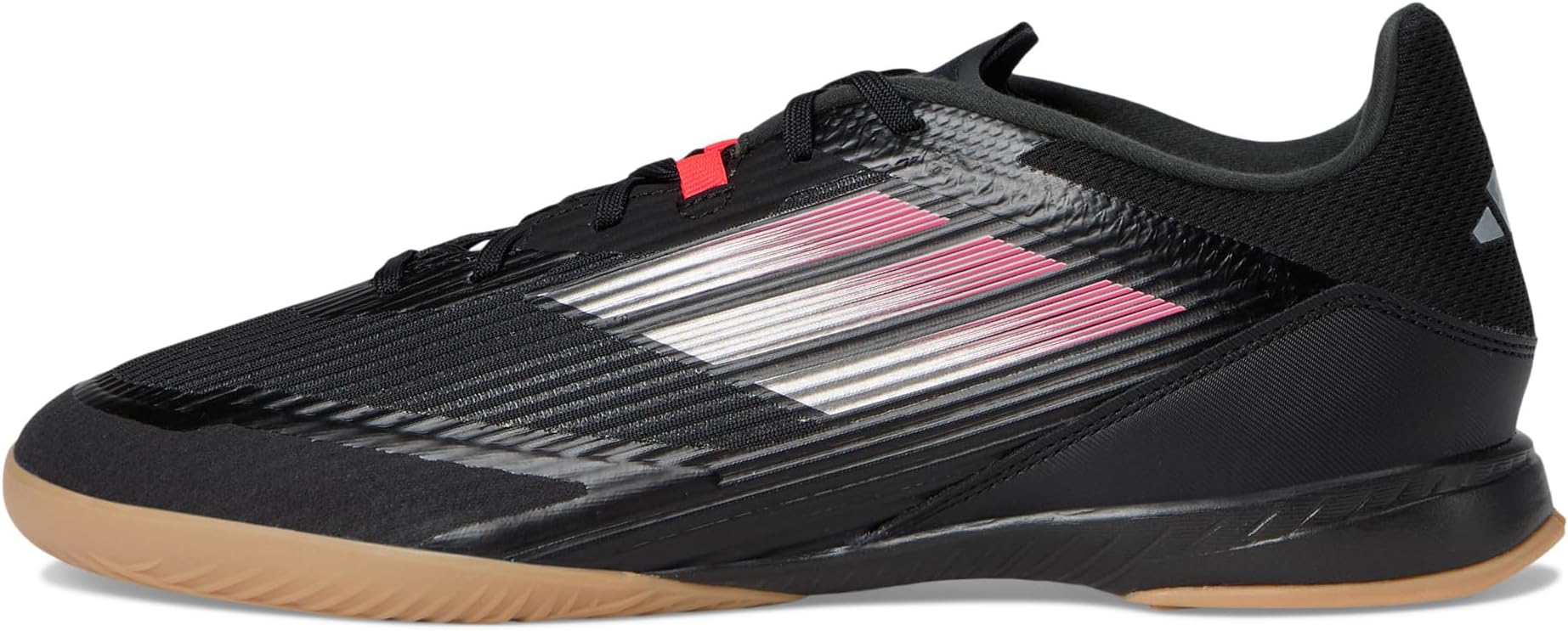 Кроссовки adidas F50 League Indoor Soccer Cleats, цвет Black/Iron Metallic/Lucid Red — фото 4