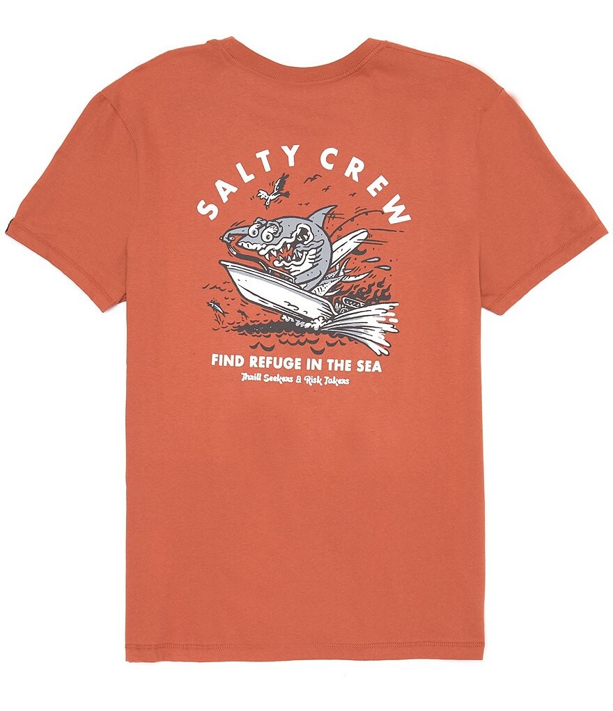 

Футболка с короткими рукавами Salty Crew Hot Rod Shark, коричневый