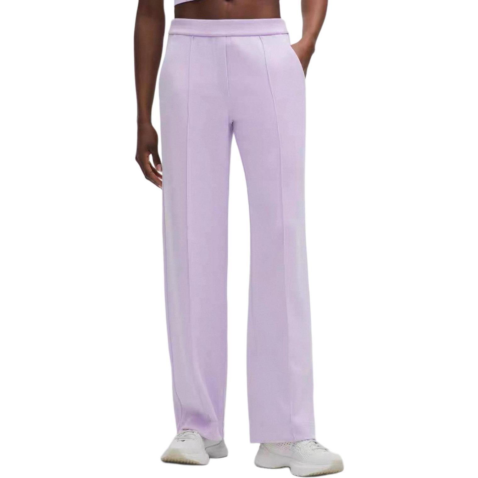 

Мягкие стрейчевые брюки с защипами для женщин Softstreme Pintuck Lululemon, сиреневый frost фиолетовый/lfrs