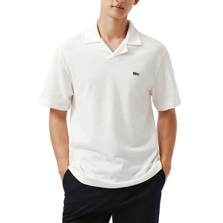 Поло Logo Classic Fit LACOSTE, Navy Blue — фото 4