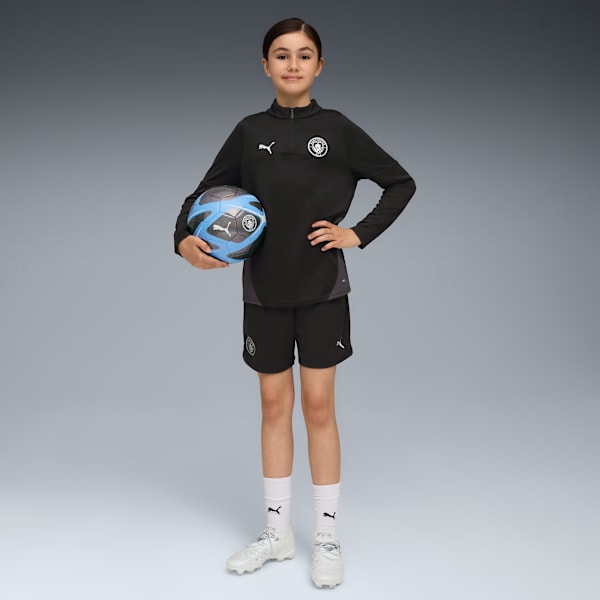 Футбольные шорты для больших детей Manchester City Puma, черный — фото 3