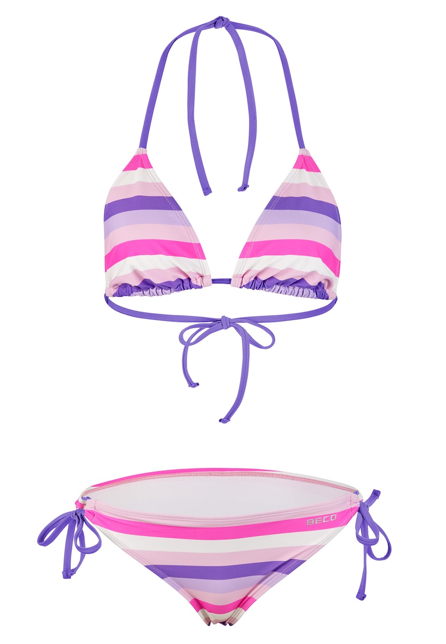 

Треугольное бикини BECO the world of aquasports Fresh Stripes, розовый