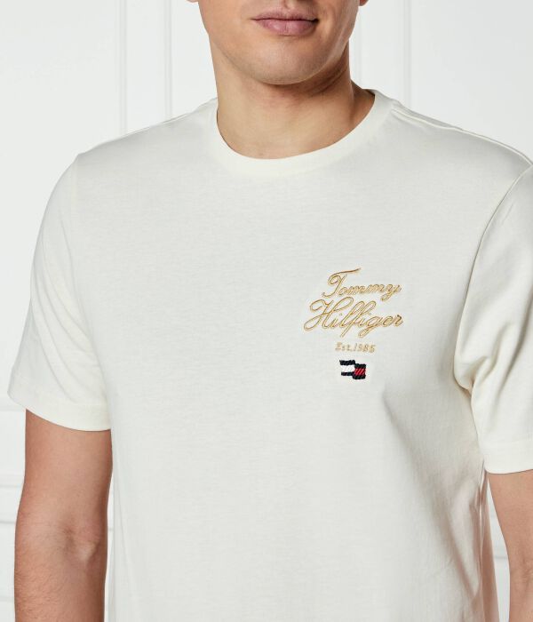 Футболки Regular fit Tommy Hilfiger, экрю — фото 4