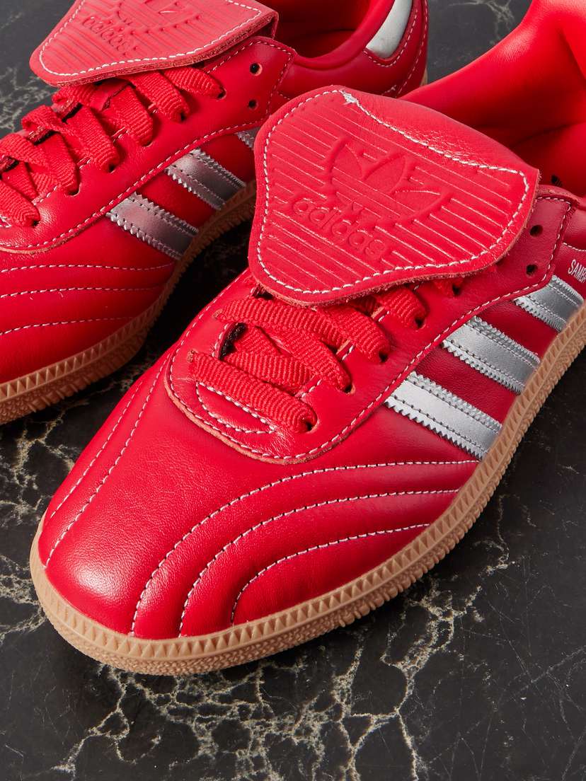 Кроссовки Samba lt из кожи Adidas Originals, красный — фото 4
