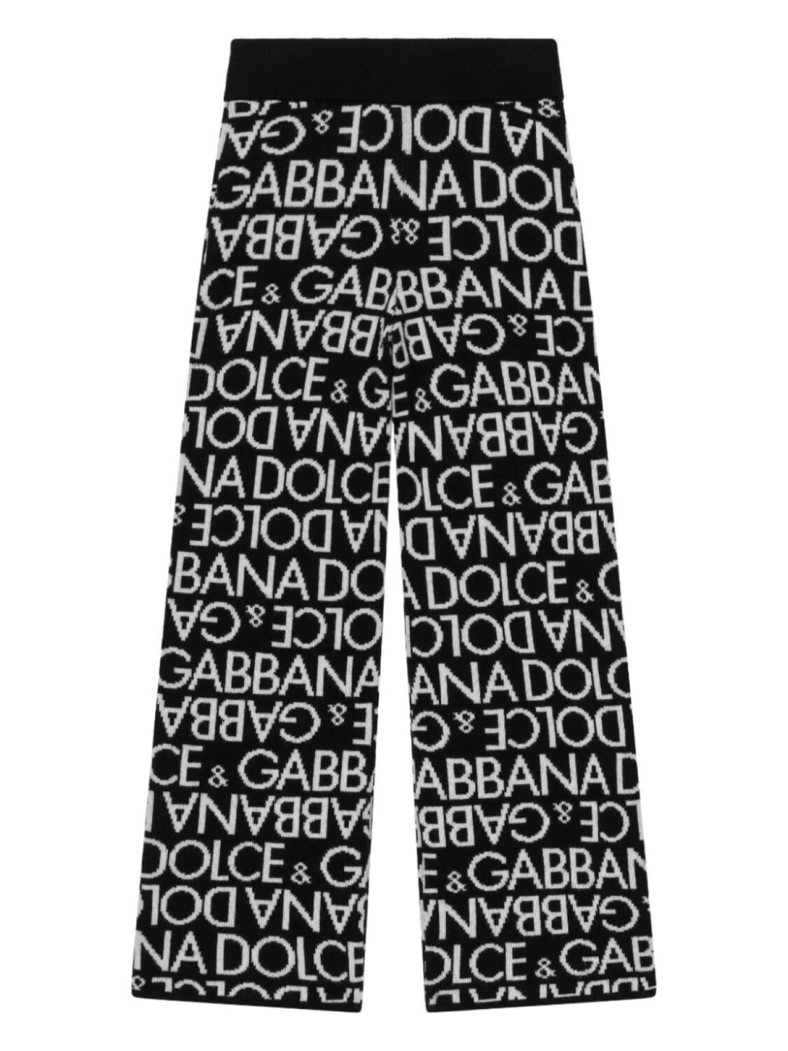 

Dolce & Gabbana жаккардовые брюки с монограммой, черный