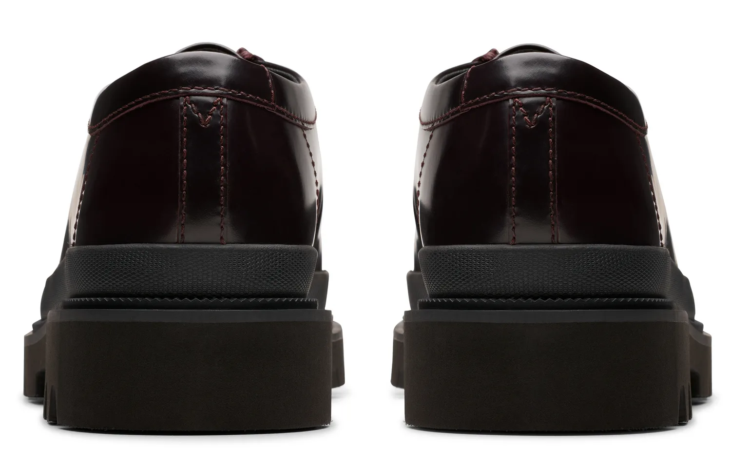 Clarks Туфли мужские из коровьей кожи темно-красные — фото 4