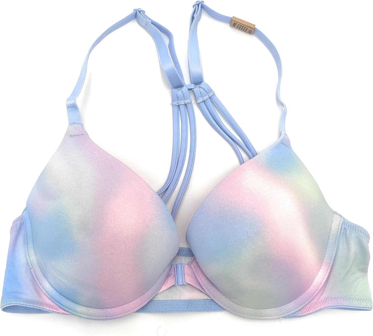 

Бюстгальтер-пуш-ап Victoria's Secret Pink Wear Everywhere, застежка спереди, Tie-Dye