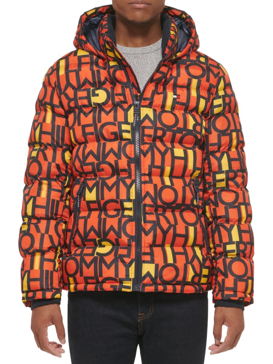 

Куртка-пуховик с капюшоном и типографским принтом Tommy Hilfiger, цвет Orange Logo, Оранжевый, Куртка-пуховик с капюшоном и типографским принтом Tommy Hilfiger, цвет Orange Logo