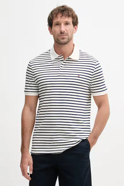 Поло мужское из хлопка Tommy Hilfiger, синий