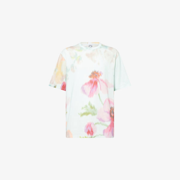 

Футболка Loewe с принтом, голубой