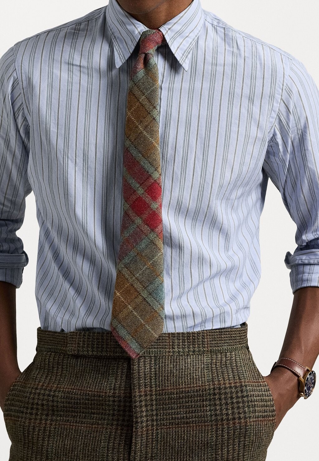 

Официальная рубашка CLASSIC FIT STRIPED SHIRT Polo Ralph Lauren, черный