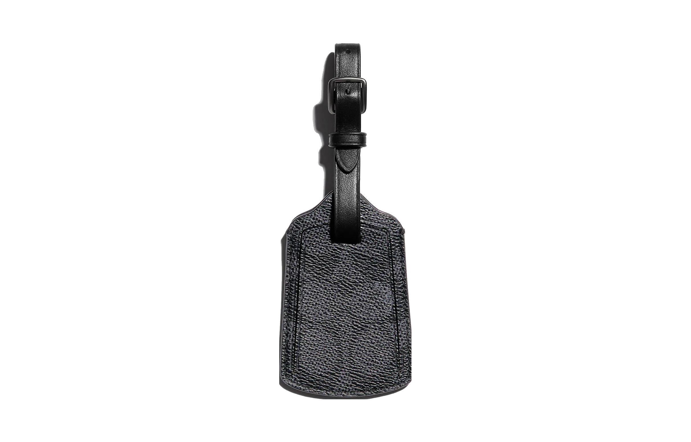 

COACH Кожаная бирка для багажа из ткани с покрытием, Black